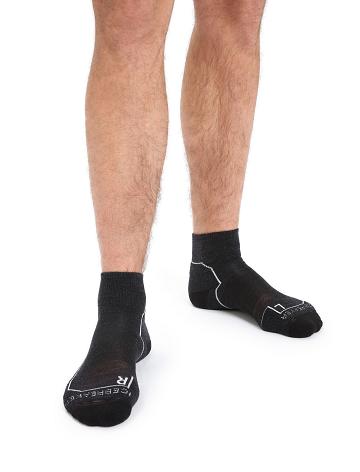 Chaussettes Icebreaker Merino Hike+ Light Mini Homme Noir | FR 1039JPQJ